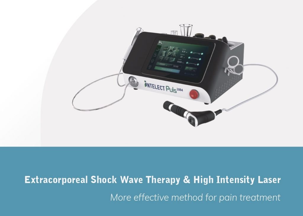 Image of a shockwave therapy and laser device