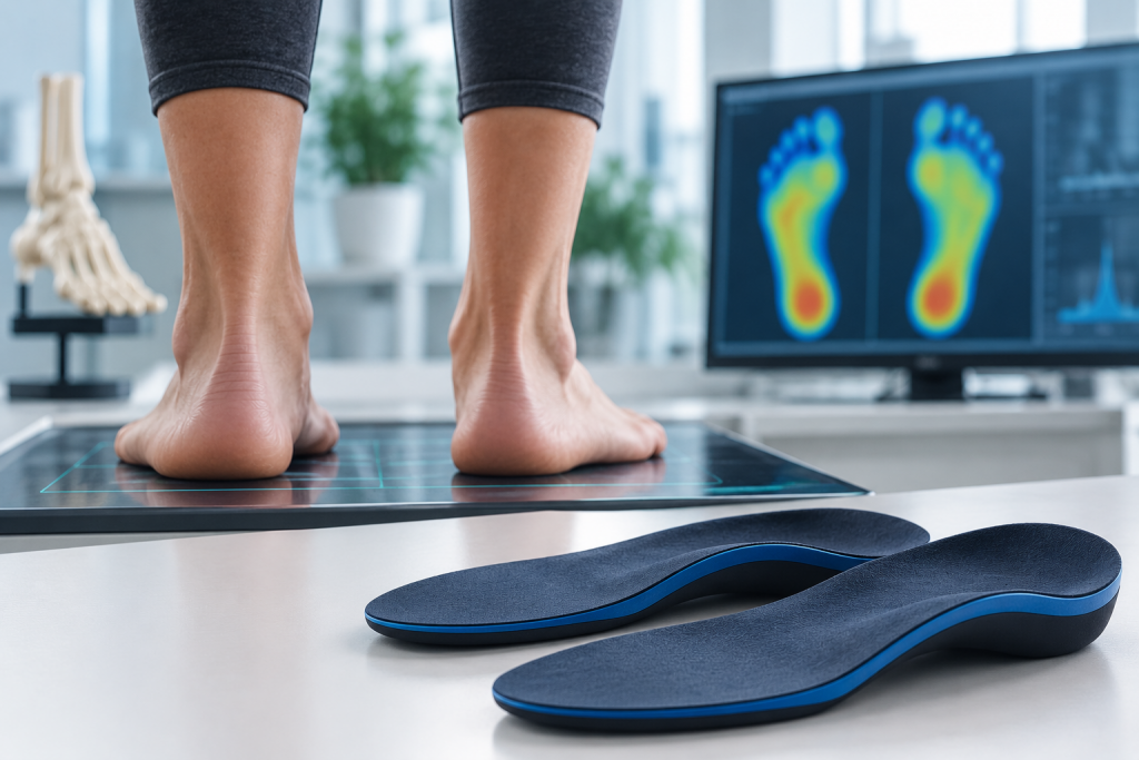 scanning flat feet and designing custom insoles for them